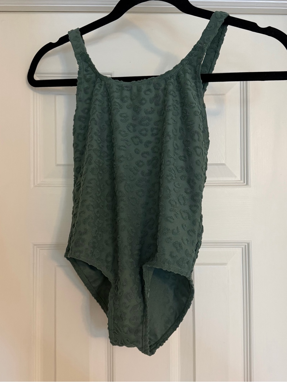 Zara Kids Textured One-Piece Swimsuit in Sage